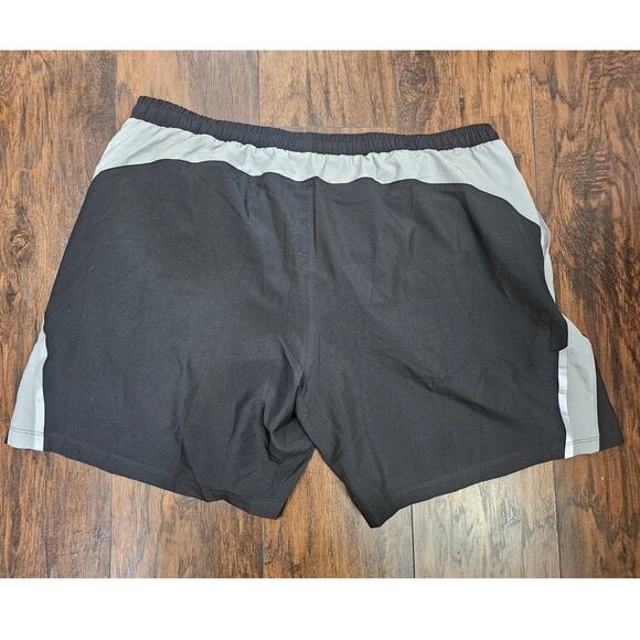 Asics 7" Lyte Shorts - Size 3XL- Gray Black- New - Picture 2 of 4
